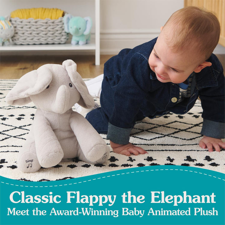 Spin Master Plush Peek-a-Boo Flappy the Elephant, 7" | GUND