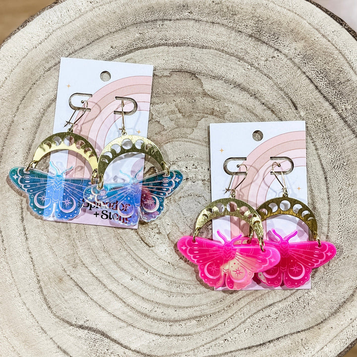 Splendor and Stone Mystical Butterfly Earrings