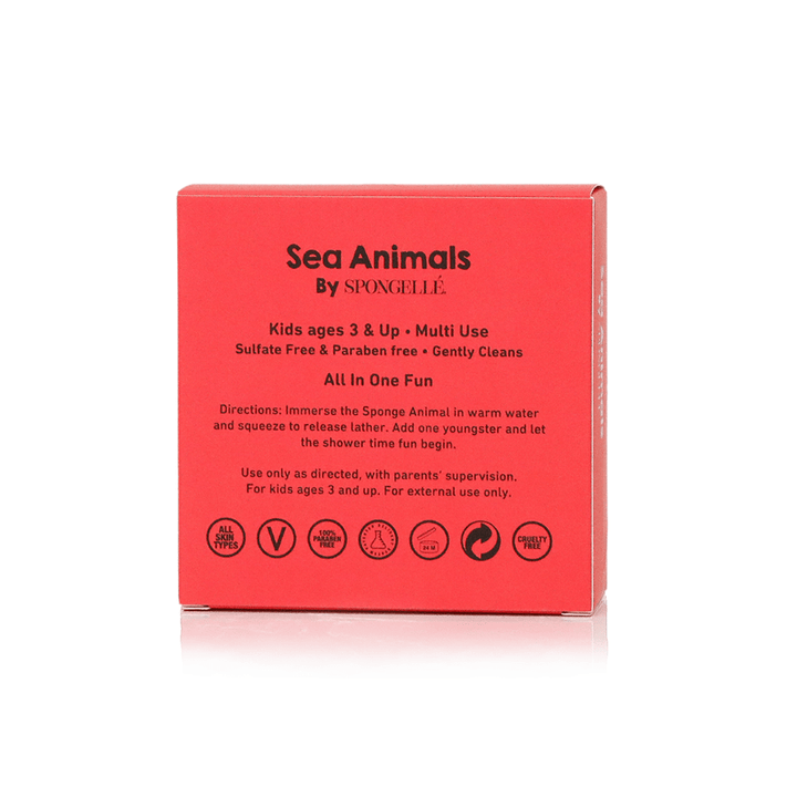 Spongellé Bath & Body Fiona Fish Sea Animals Sponge