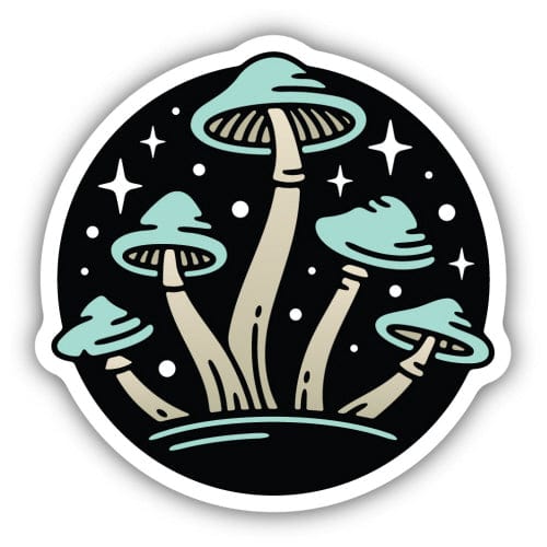 Stickers Northwest Sticker Nighttime Mushrooms Sticker