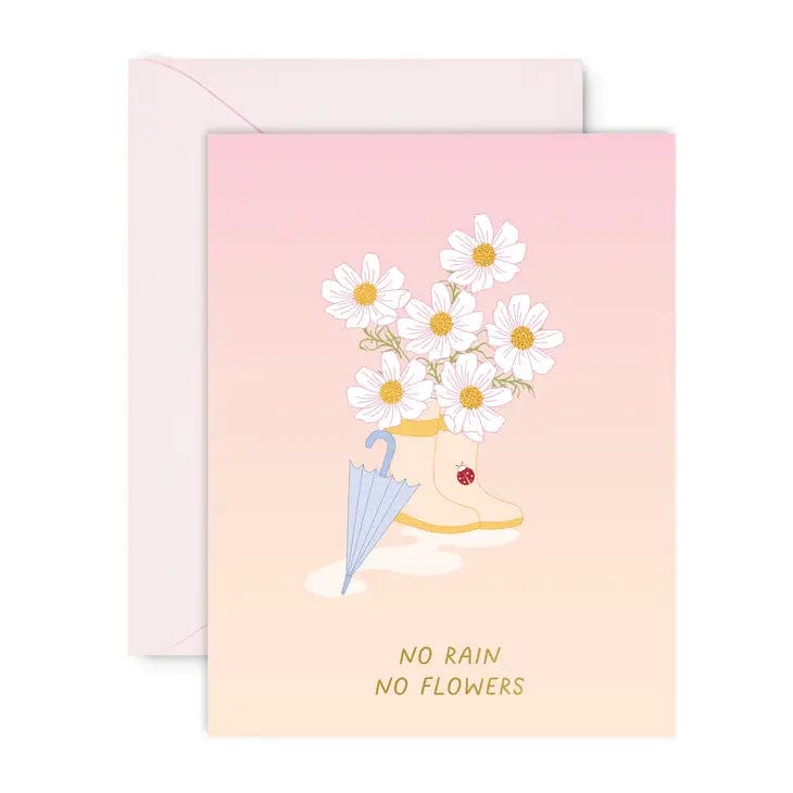 Sublime & Co. Card No Rain No Flowers Sympathy Card