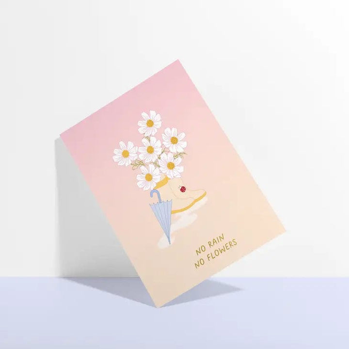 Sublime & Co. Card No Rain No Flowers Sympathy Card