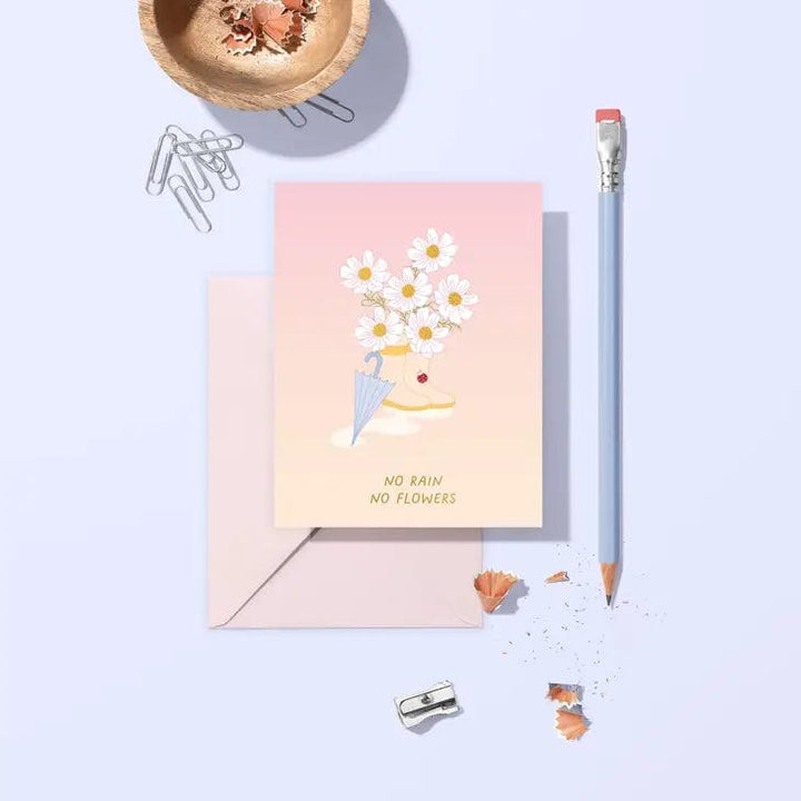 Sublime & Co. Card No Rain No Flowers Sympathy Card