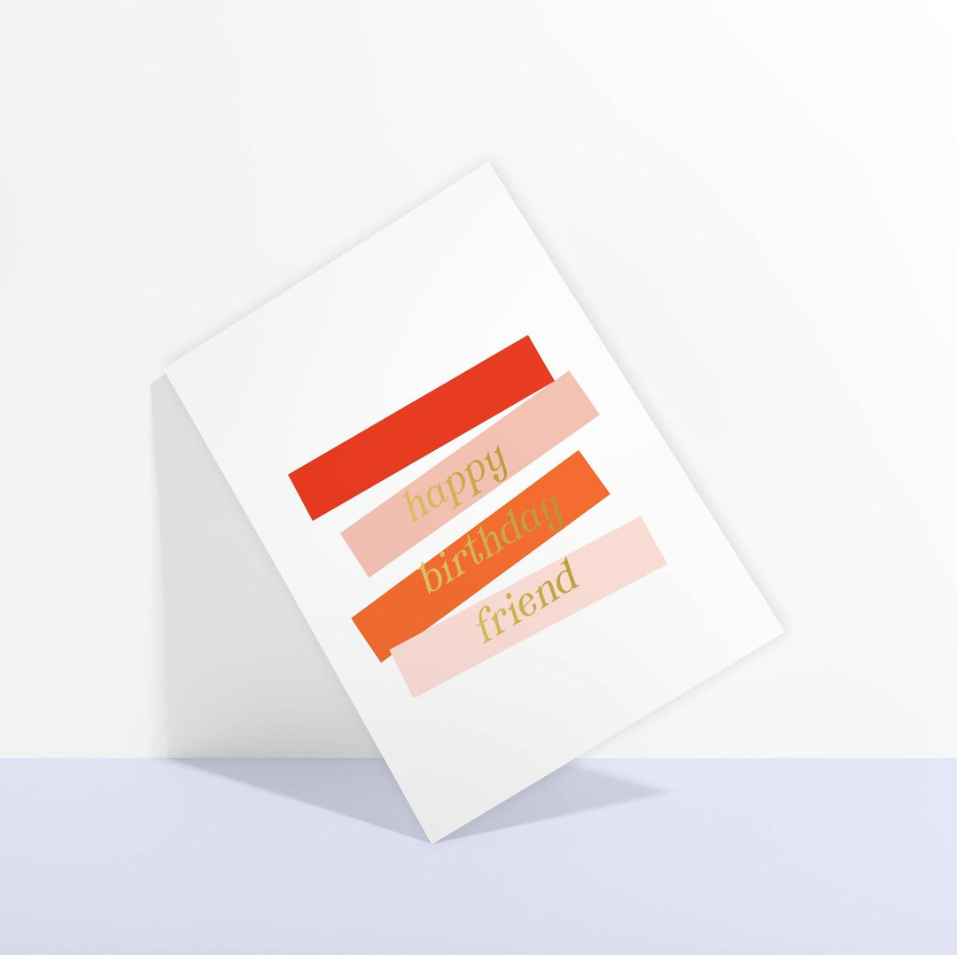 Sublime & Co. Cards Happy Birthday Friend Colorful Birthday Card