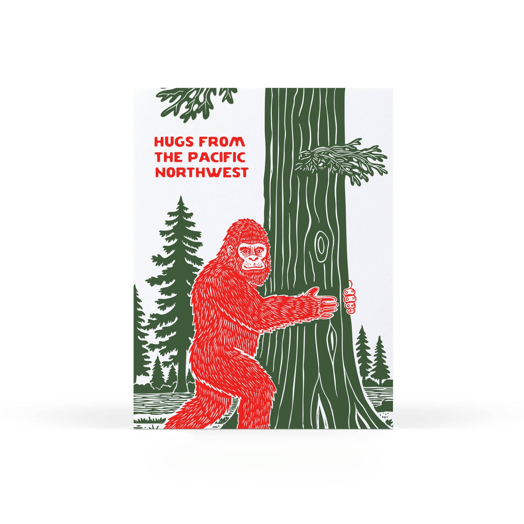 Sweet Bippy Press Cards Hugs from Bigfoot