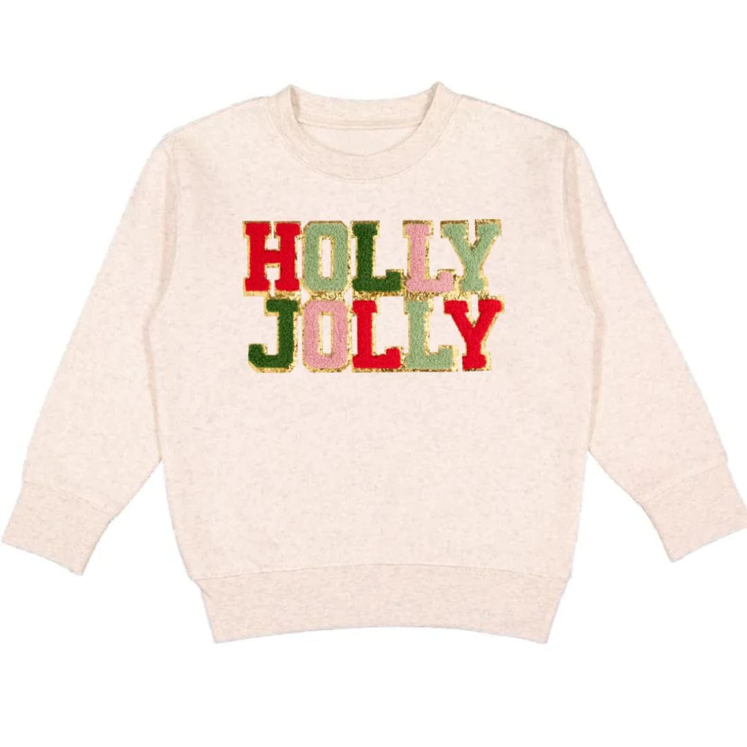 Angel Outlined Vintage Embroidery Crewneck Sweatshirt - Jolly Family Gifts