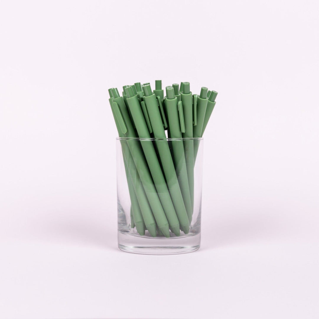 Talking Out Of Turn Pen Olive Fine Point, Gel Tip Jotter