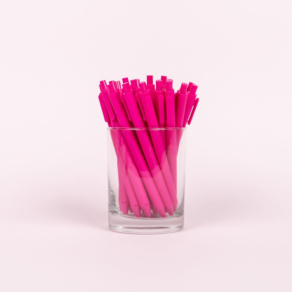 Talking Out Of Turn Pen Pink Fine Point, Gel Tip Jotter