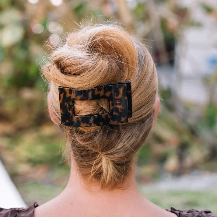 Teleties Fashion Large Flat Rectangle Hair Clips