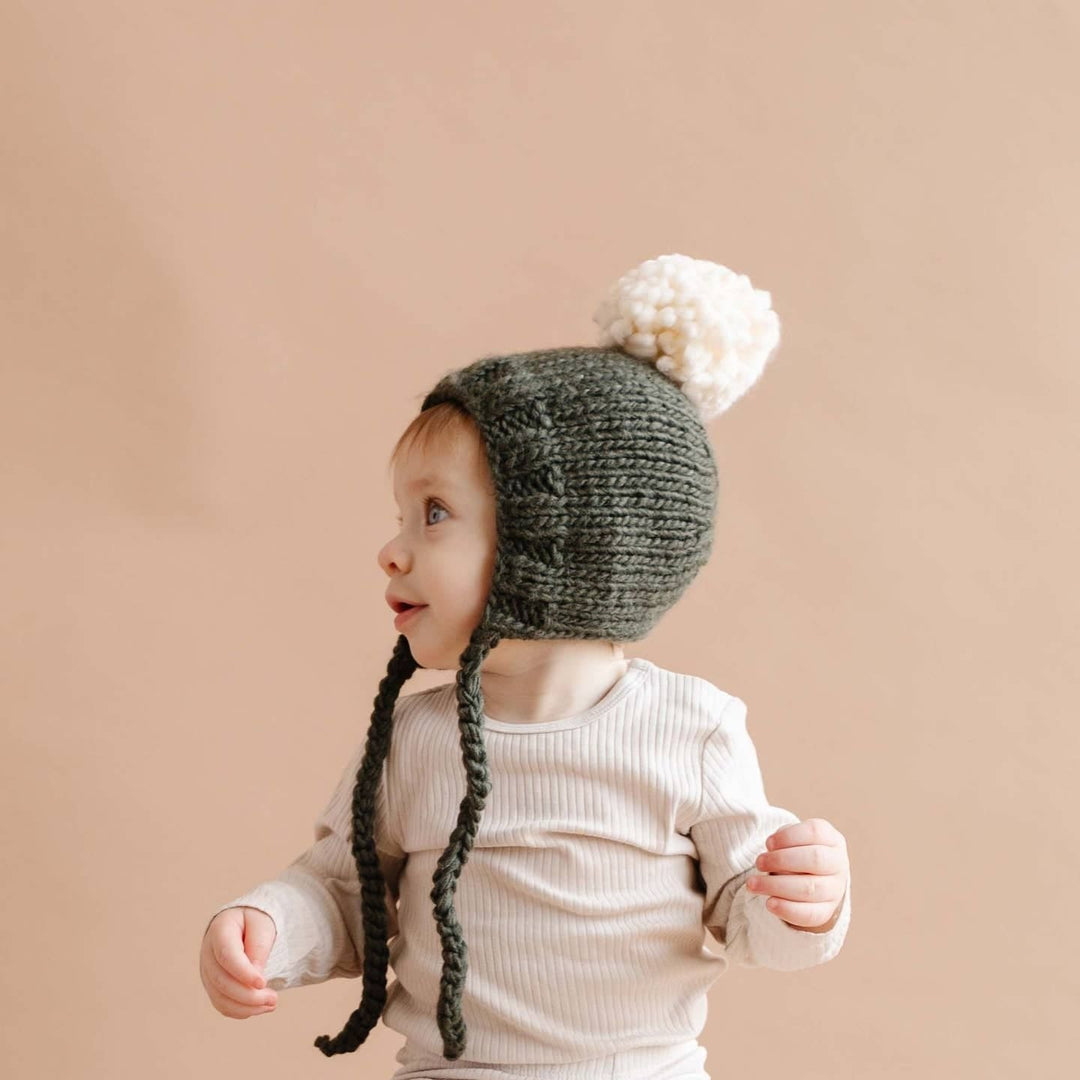 The Blueberry Hill Baby Ari Bonnet - Rifle Green