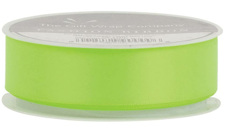 The Gift Wrap Company Ribbon Lime Luxury Satin Ribbon