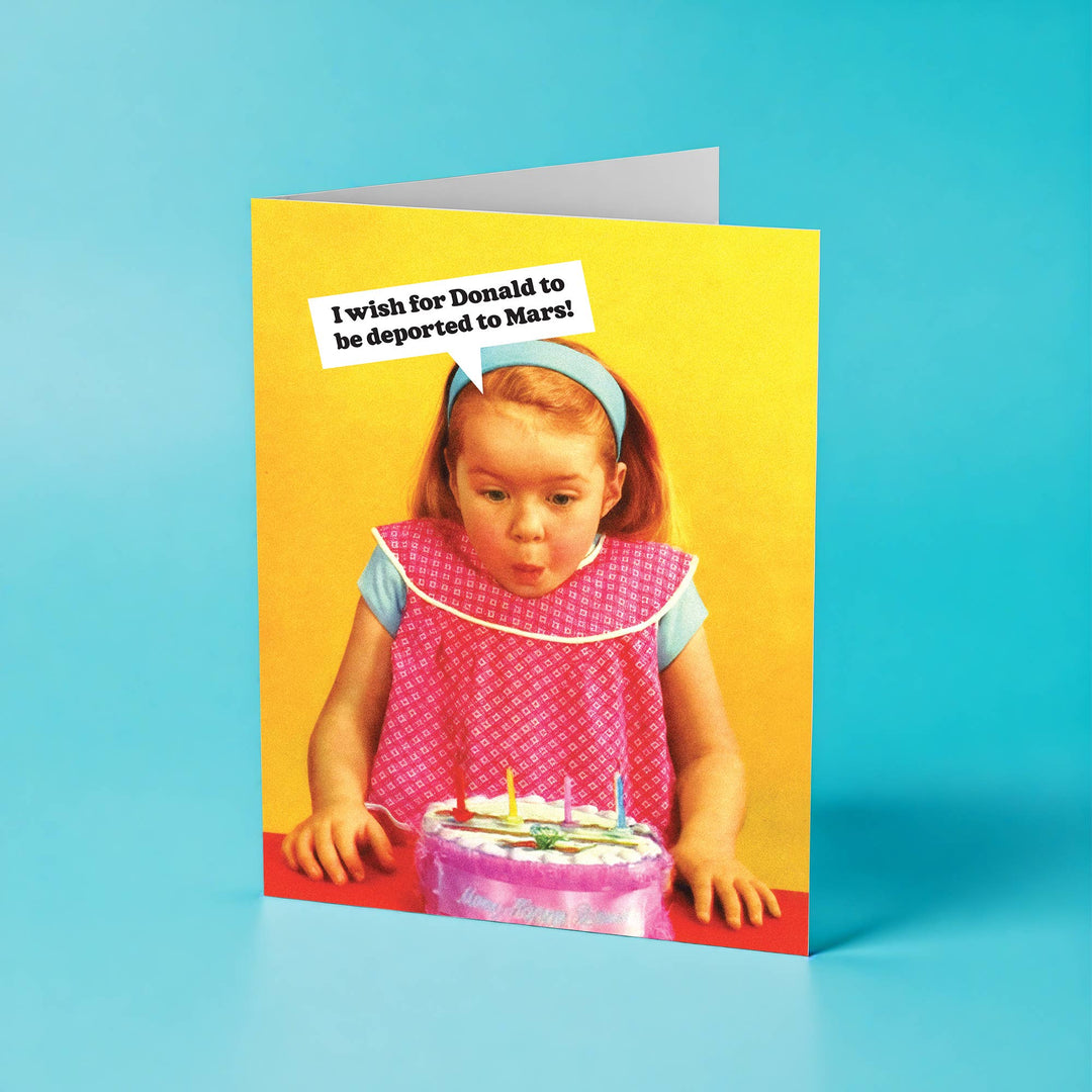 The Raccoon Society Cards Donald to Mars - Birthday Card