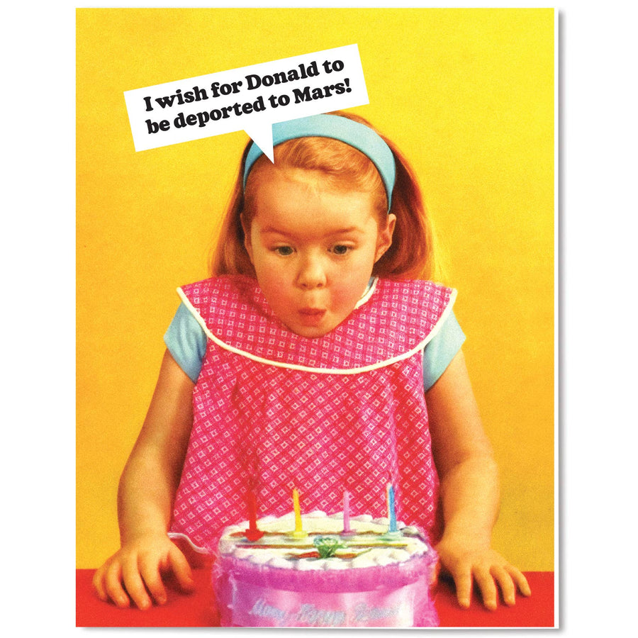 The Raccoon Society Cards Donald to Mars - Birthday Card