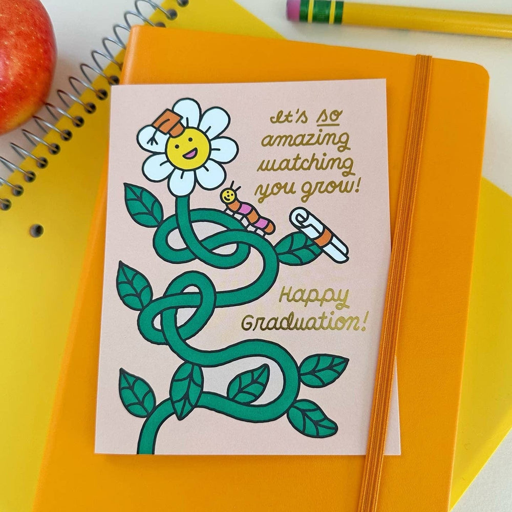The Social Type Card Watching You Grow Graduation Card
