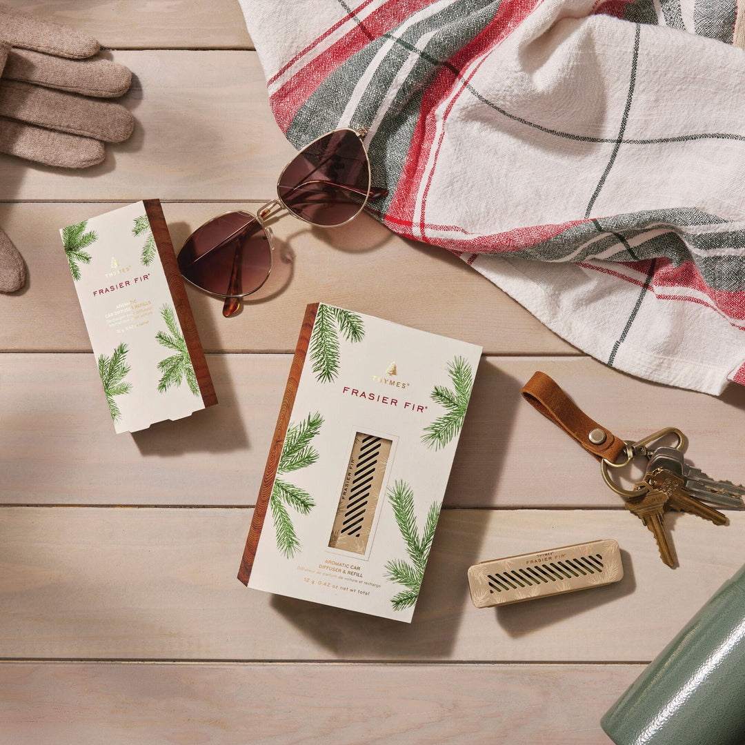 Thymes Candle Frasier Fir Car Diffuser Kit
