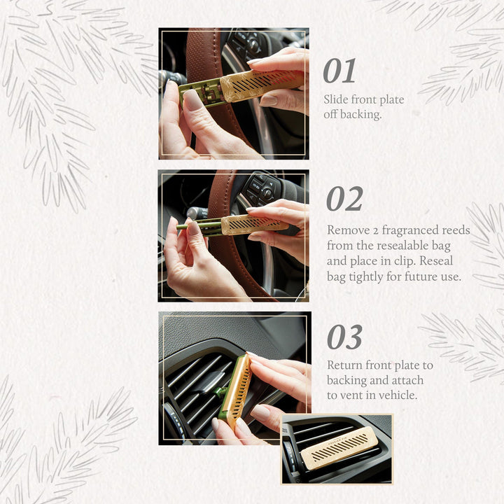 Thymes Candle Frasier Fir Car Diffuser Kit