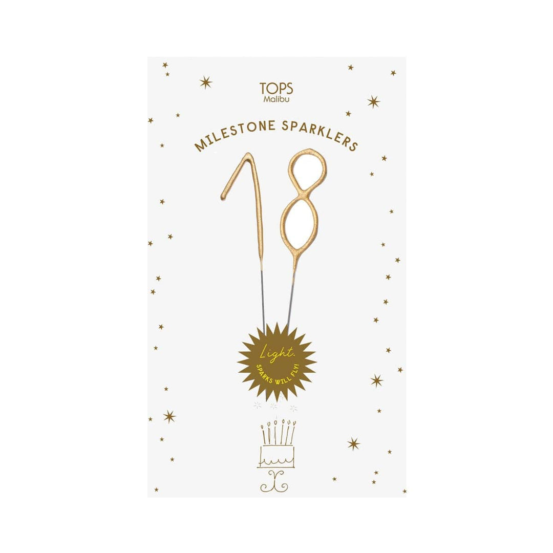 Tops Malibu Card Milestone Sparkle Candles