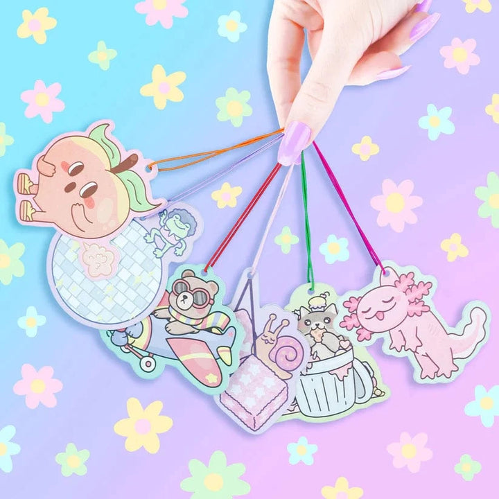 Turtle's Soup Cards Dangling Axolotl Bubble Gum Scented Air Freshener | Turtle's Soup