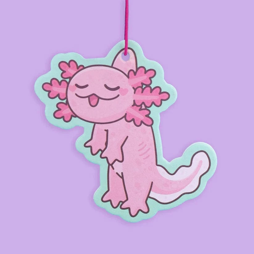 Turtle's Soup Cards Dangling Axolotl Bubble Gum Scented Air Freshener | Turtle's Soup