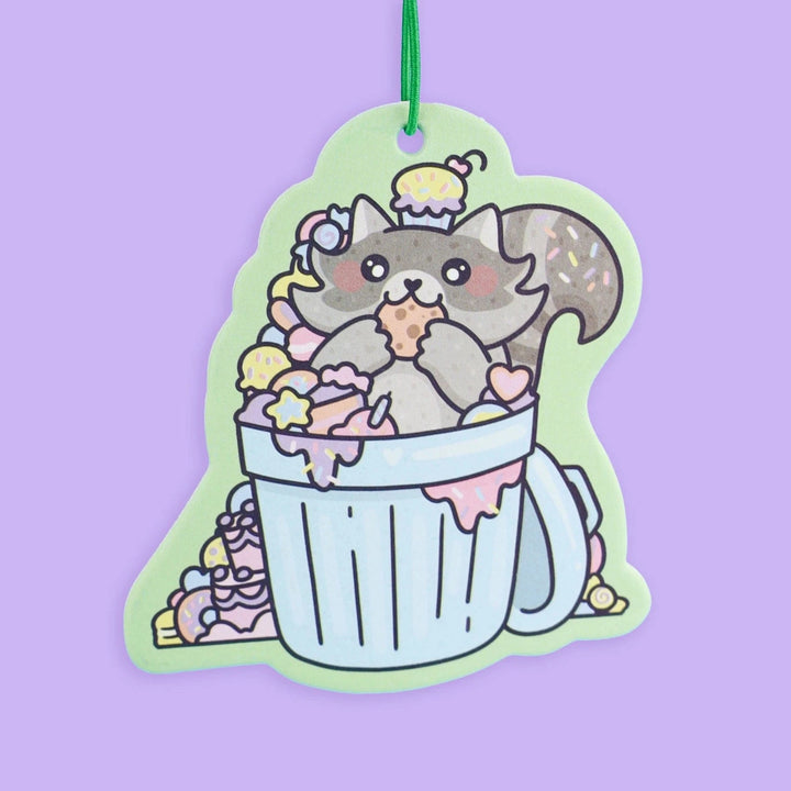Turtle's Soup Cards Trashy Treats Raccoon, Car Decor, Cute, Air Freshener | Turtle's Soup