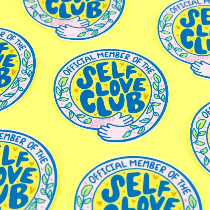 Turtle's Soup Sticker Self Love Club Positivity Self Affirmation Vinyl Sticker