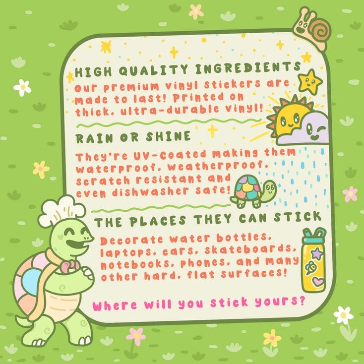 Turtle's Soup Sticker True Crime All the Time Podcast Vinyl Sticker