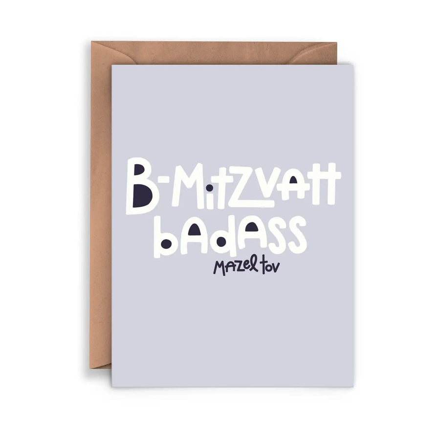 Twentysome Design Card B-Mitzvah Badass Card