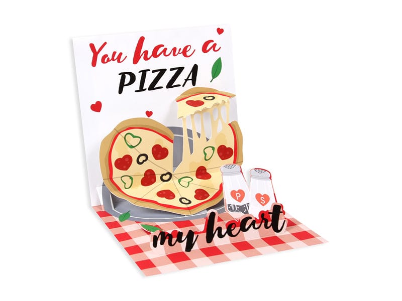 Up With Paper Card Pizza My Heart Pop-Up Card
