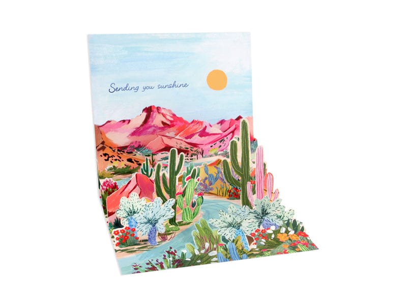 Up With Paper Cards Desert Colors Pop-Up Card