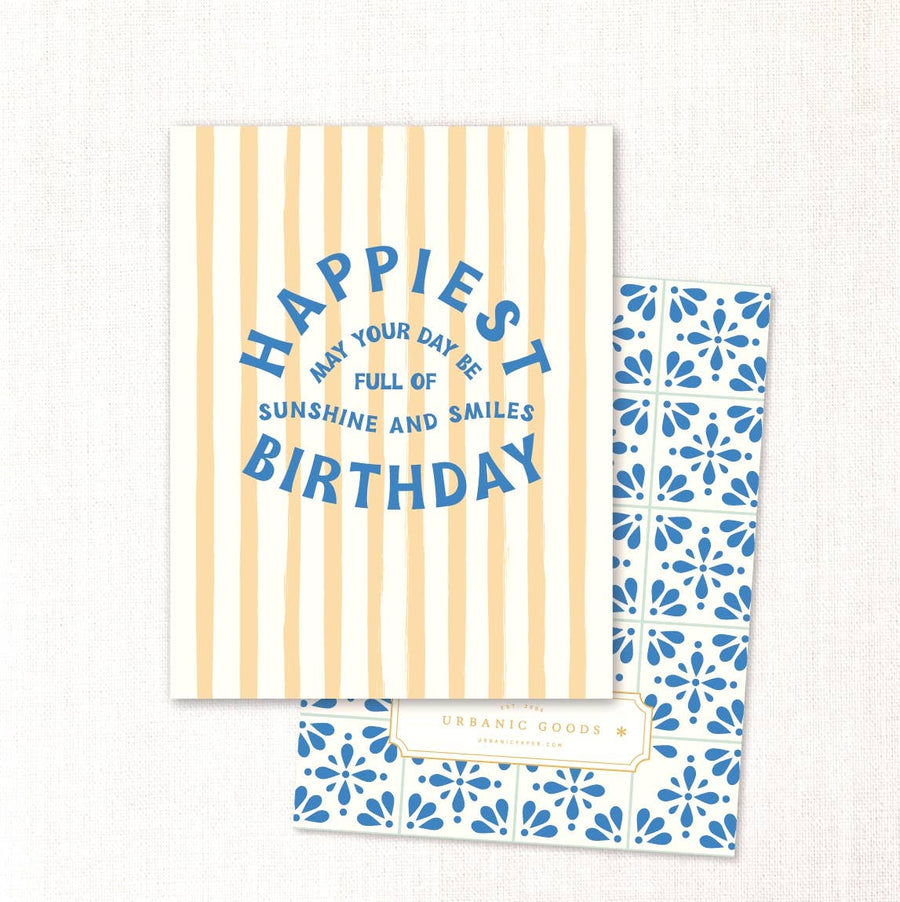 Urbanic Goods Sunshine & Smiles Birthday Card