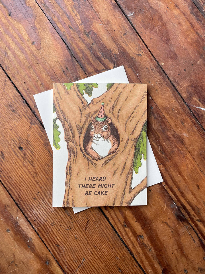 Wallflower Paper & Party Cards Squirrel Birthday Card