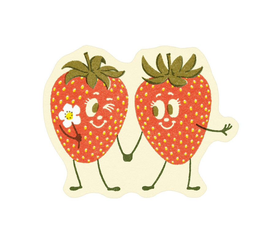 Wallflower Paper & Party Cards Strawberry Friends Sticker