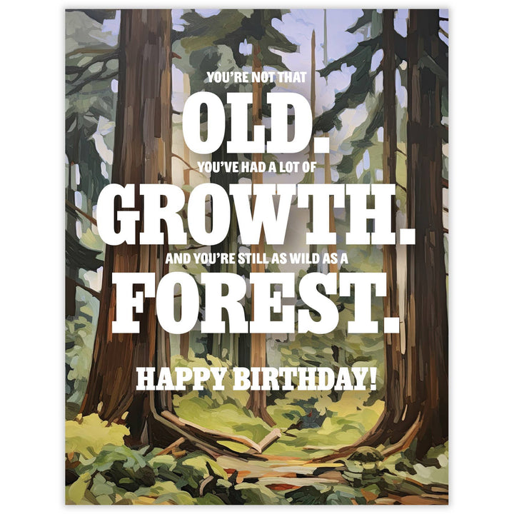 Waterknot Card Old Growth Birthday Card