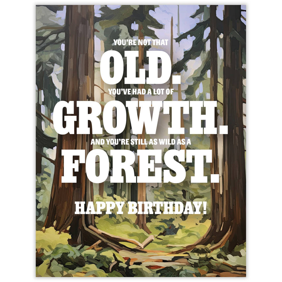 Waterknot Card Old Growth Birthday Card