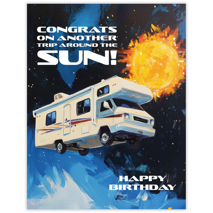 Waterknot Card Trip Around the Sun Card