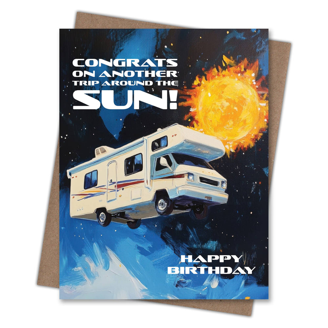 Waterknot Card Trip Around the Sun Card