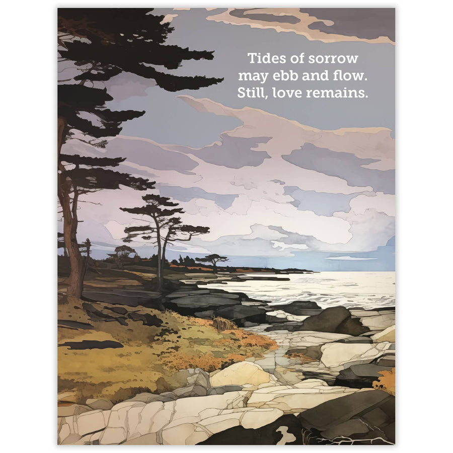 Waterknot Cards Tides Sympathy Card