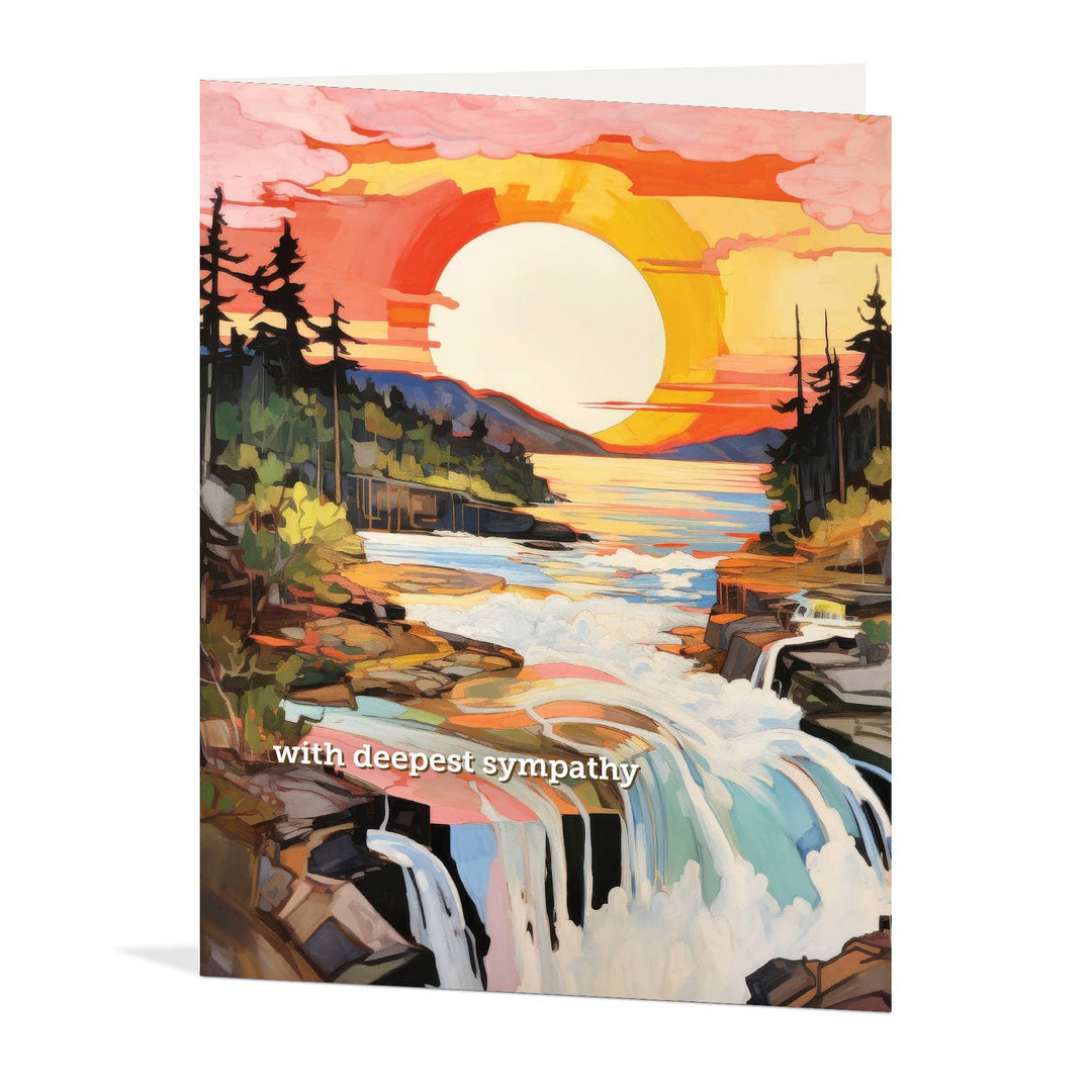 Waterknot Cards Waterfall Sympathy Card