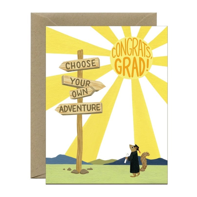 Yeppie Paper Card Choose Adventure Grad Card