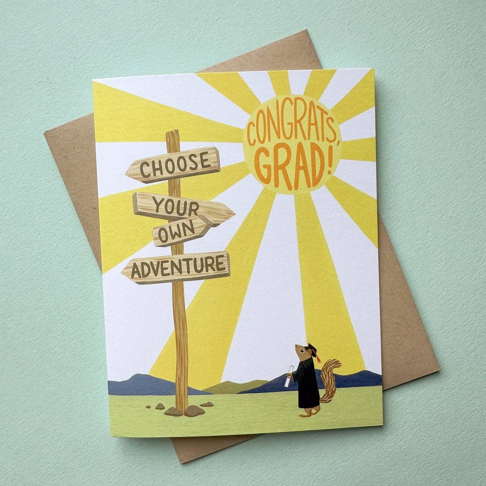 Yeppie Paper Card Choose Adventure Grad Card