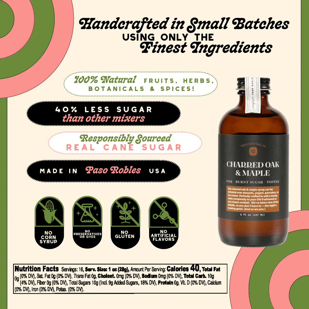 Yes Cocktail Co Home Charred Oak & Maple Syrup