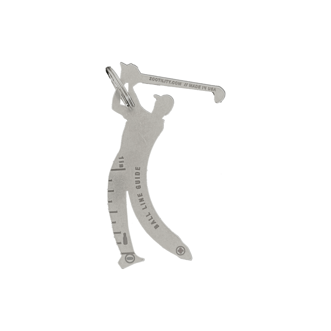 Zootility Tool Golf Key 6-in-1 Keychain Multi-Tool