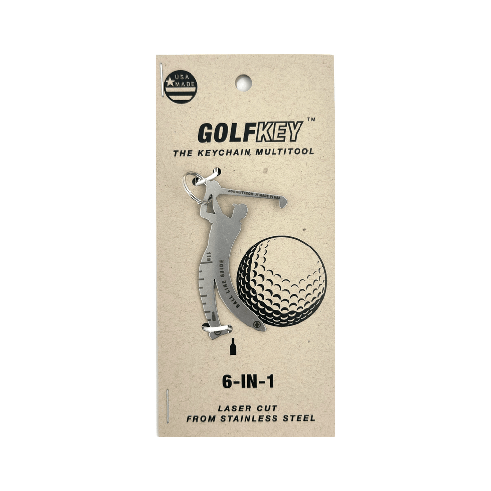 Zootility Tool Golf Key 6-in-1 Keychain Multi-Tool