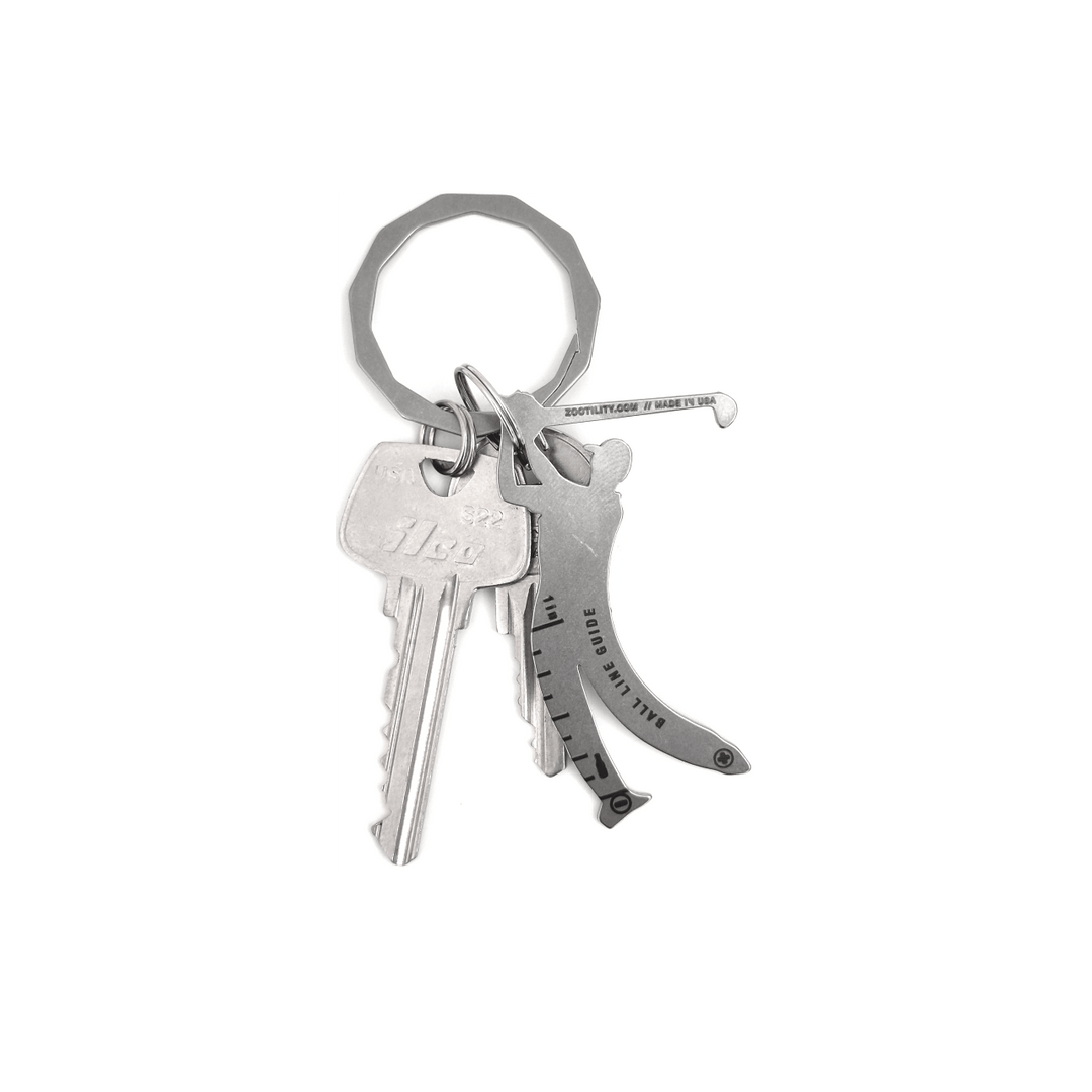 Zootility Tool Golf Key 6-in-1 Keychain Multi-Tool