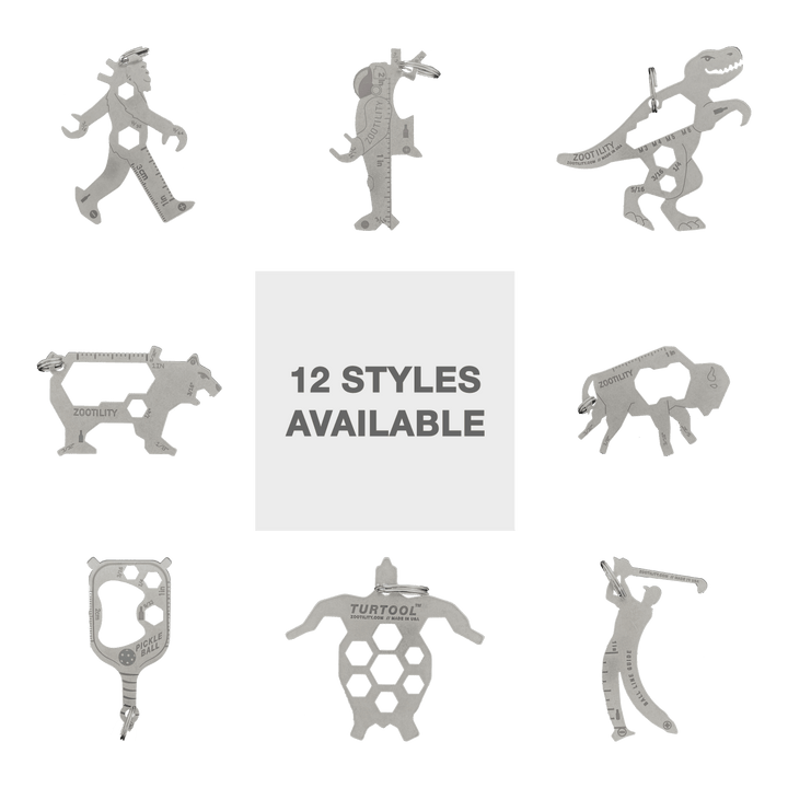 Zootility Tool Golf Key 6-in-1 Keychain Multi-Tool