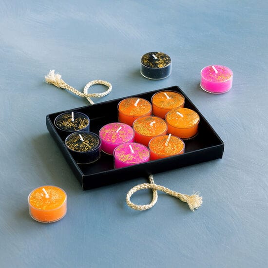 180 Degrees Candle Halloween Tea-Lights - Boxed Set of 12