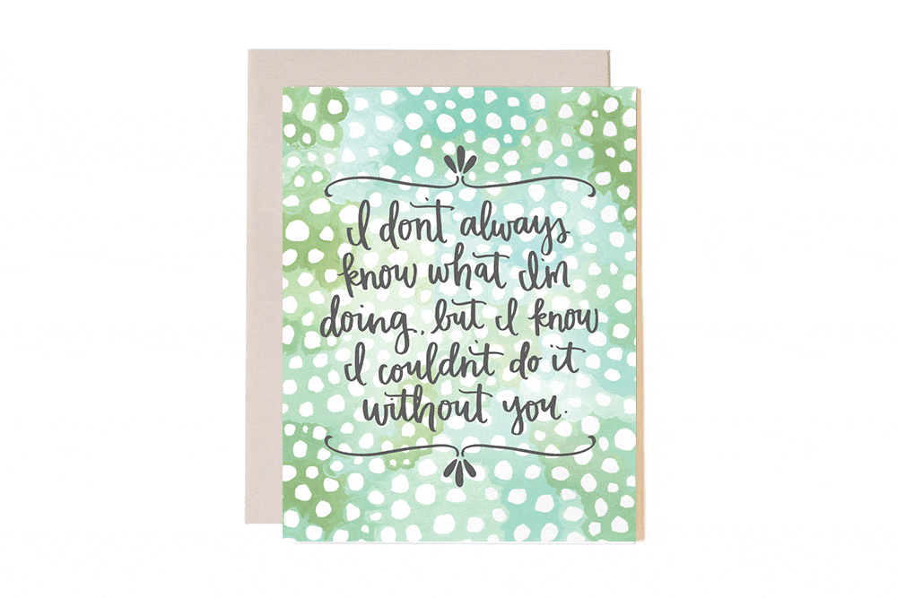1Canoe2 Card Without You Spots Card