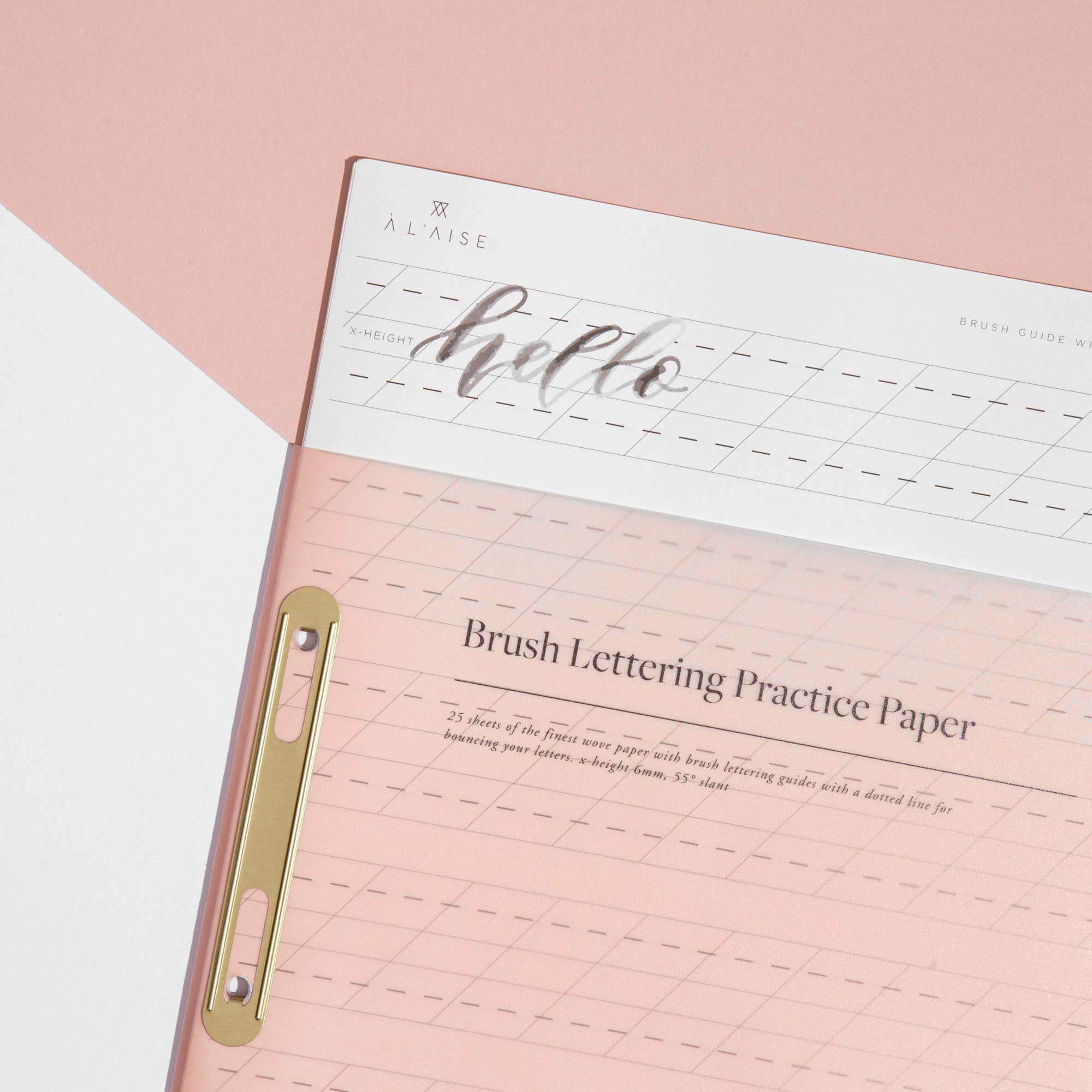 Brush Lettering Practice Paper – Paper Luxe