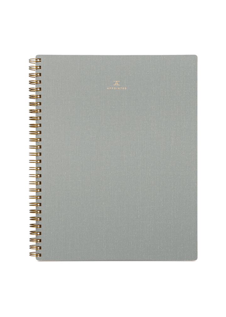 Appointed Notebook Dove Gray Appointed The Notebook - Lined