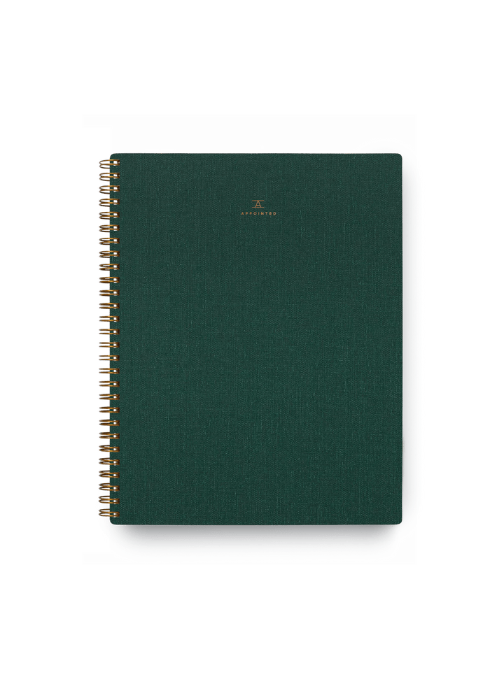 Appointed Notebook Hunter Green Appointed The Notebook - Lined